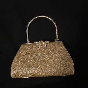 small gold clutch